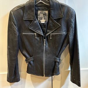 Vintage Simard & Voyer Leather Biker Jacket